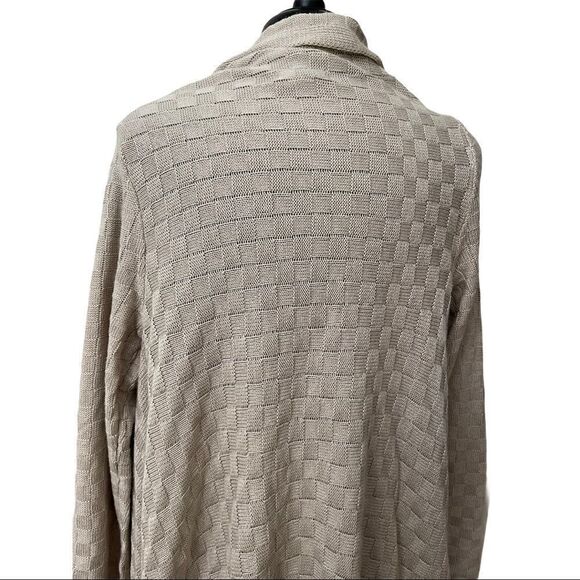 venus Basket Weave Side Husk Closure Cardigan Sz M - Picture 7 of 11